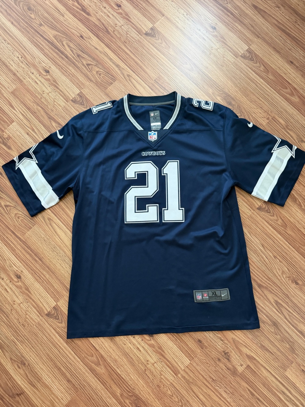 Dallas Cowboys Navy Ezekiel Elliot #21 Football Jersey XL